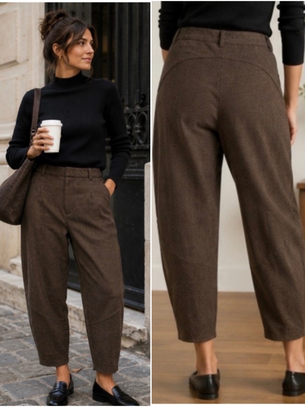 NEW Democracy "Ab"solution Ultra Skyrise Balloon Barrel Leg Dress Pants Size 12